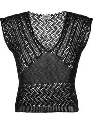 ажурный топ Saint Laurent