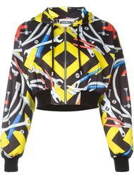 толстовка с капюшоном и принтом  Moschino