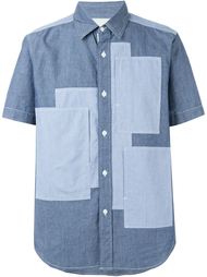 лоскутная джинсовая рубашка  Ganryu Comme Des Garcons