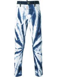 джинсы с эффектом тай-дай Dsquared2
