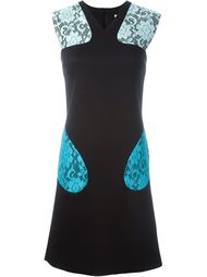 платье с кружевными деталями  Christopher Kane