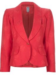 Жаккардовый пиджак с цветочным узором Emanuel Ungaro Vintage