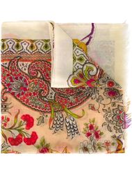 шарф с цветочным принтом  Etro