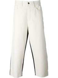 двухцветные джинсы Marni