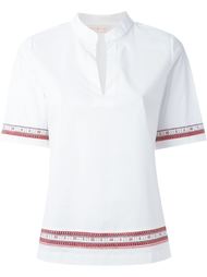 блузка с вышитой окантовкой Tory Burch