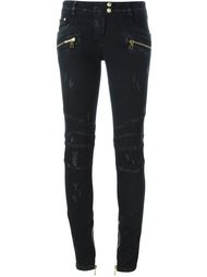 байкерские джинсы  Balmain