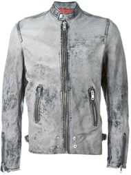 байкерская куртка с линялым эффектом Diesel