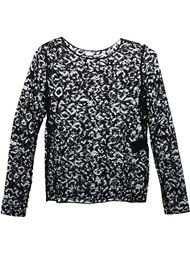 блузка с цветочным кружевом Saint Laurent