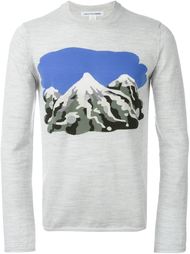 трикотажный свитер с принтом пейзажа Comme Des Garçons Shirt