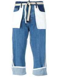 укороченные джинсы с контрастными карманами Dsquared2