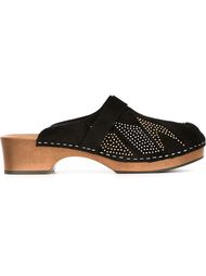 декорированные мюли Saint Laurent