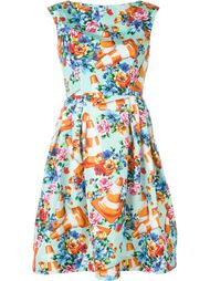 платье с цветочным принтом   Moschino