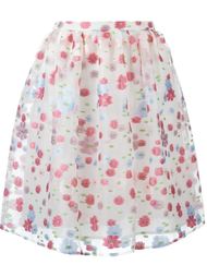 жаккардовая юбка с цветочным принтом Red Valentino