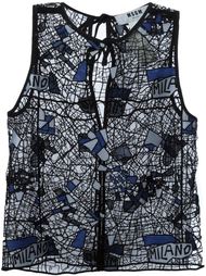 кружевной топ  MSGM