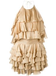 платье с рюшами Balmain