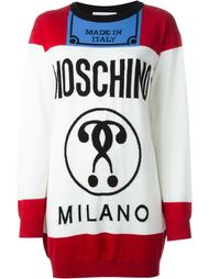 трикотажное платье 'Fashion Kills' Moschino