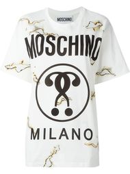 футболка с принтом вопросительных знаков Moschino