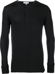 футболка 'Henley' с длинными рукавами Merz B. Schwanen