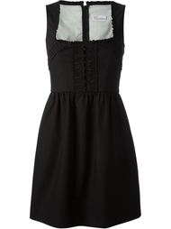 короткое платье с квадратным вырезом Red Valentino