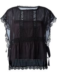 блузка с кружевной отделкой Red Valentino