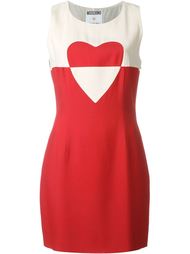 платье без рукавов с принтом сердца Moschino Vintage