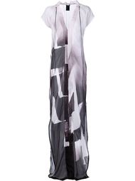 полупрозрачное длинное платье Ann Demeulemeester
