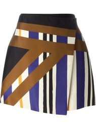 юбка в полоску с запахом MSGM