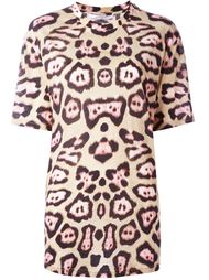 футболка с леопардовым принтом   Givenchy
