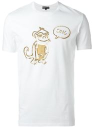 футболка с обезьяной из пайеток  Markus Lupfer