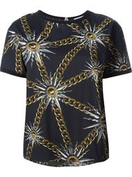 футболка с цепочным принтом  Fausto Puglisi