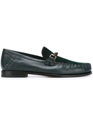 лоферы с контрастной вставкой  Santoni