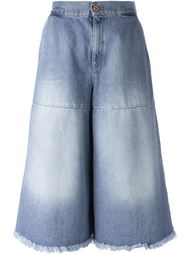 джинсовые кюлоты с линялым эффектом  Off-White
