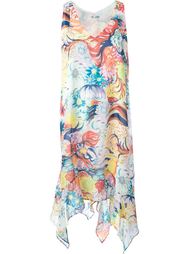 асимметричное платье с цветочным принтом   Tsumori Chisato