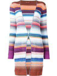 трикотажный полосатый кардиган  Missoni
