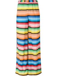 трикотажные брюки-палаццо в полоску Missoni