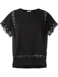 футболка с кружевными вставками P.A.R.O.S.H.