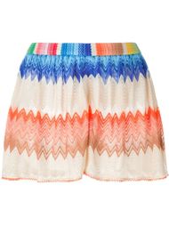 шорты с зигзагообразным узором  Missoni