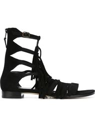 сандалии с бахромой Stuart Weitzman
