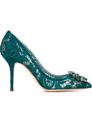 декорированные кружевные туфли  Dolce &amp; Gabbana