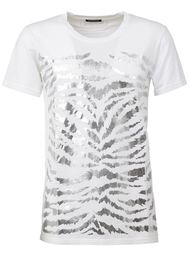 футболка с зебровым принтом  Balmain