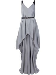 драпированное длинное платье  Vera Wang