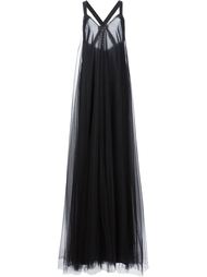 расклешенное тюлевое вечернее платье Vera Wang