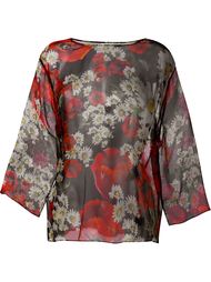 блузка с цветочным принтом   Dolce &amp; Gabbana