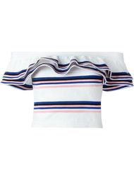 укороченный топ с открытыми плечами MSGM