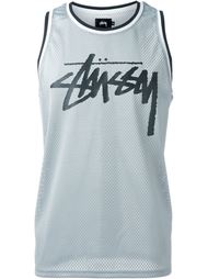 майка с принтом логотипа Stussy