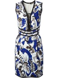 платье 'Plumage' со шнуровкой  Roberto Cavalli