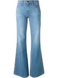 выбеленные расклешенные джинсы  Current/Elliott