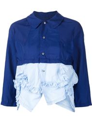 комбинированная блузка с рюшами Comme Des Garçons