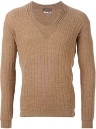 свитер с V-образным вырезом Yves Saint Laurent Vintage