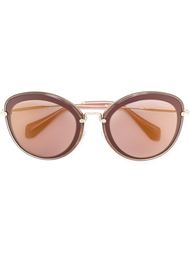 солнцезащитные очки с оправой "кошачий глаз" Miu Miu Eyewear